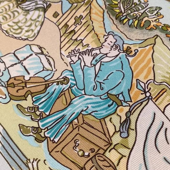 Celadon Hermes Scarf - Picture 6 of 8